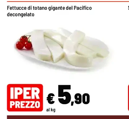 Fettuccine di totano gigante del Pacifico