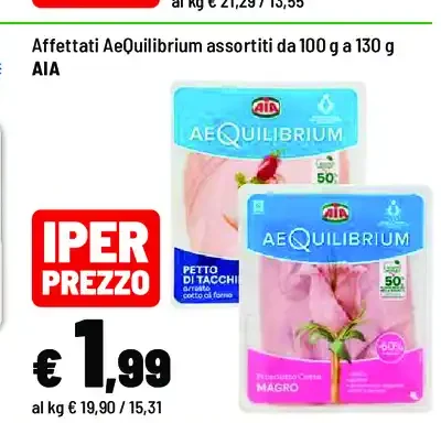 Affettati AEquilibrium assortiti