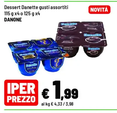 Dessert Danette gusti assortiti