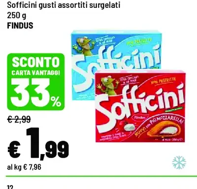 Sofficini gusti assortiti surgelati