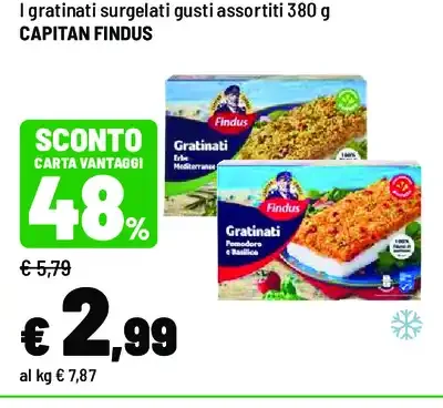 Gratinati surgelati gusti assortiti