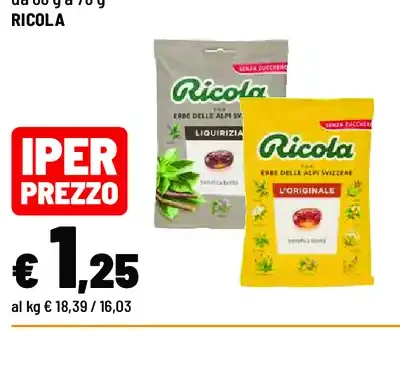 Caramelle svizzere alle erbe