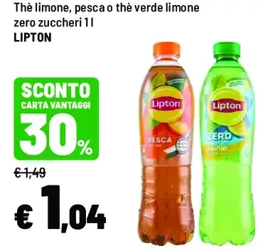 Tè al limone o pesca
