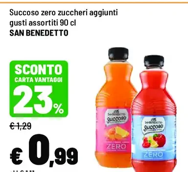 Succo zero zuccheri