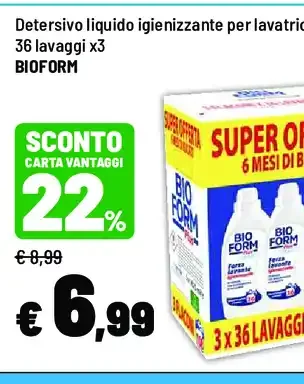 Detersivo liquido igienizzante Bioform