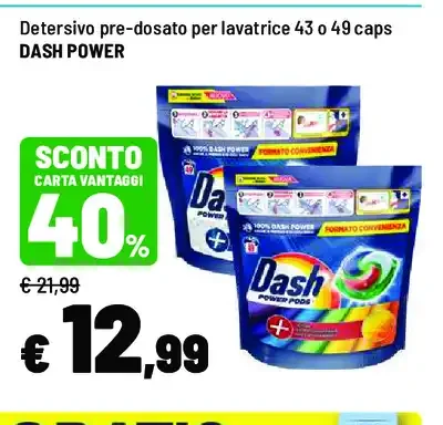 Detersivo pre-dosato Dash Power
