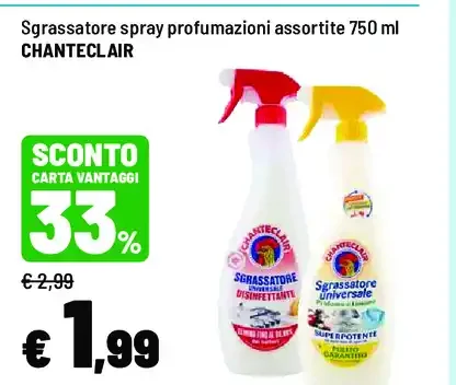 Sgrassatore spray Chanteclair