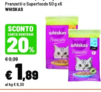 Alimento umido per gatti Pranzetti