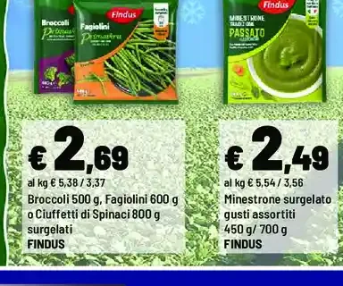 Broccoli, fagiolini o ciuffetti di spinaci