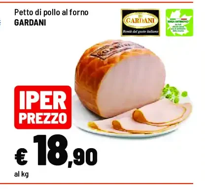 Petto di pollo al forno Gardani