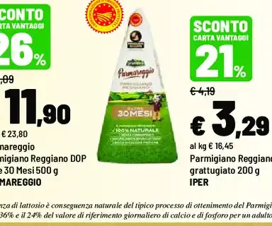 Parmigiano Reggiano DOP oltre 30 mesi
