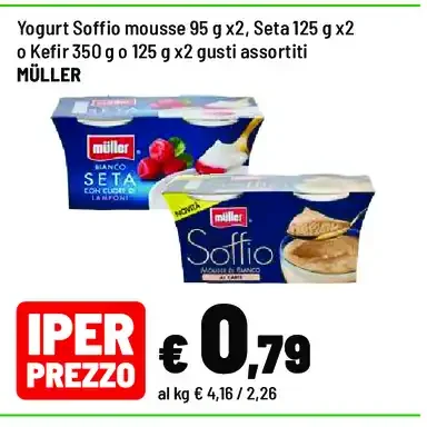 Yogurt e mousse assortiti