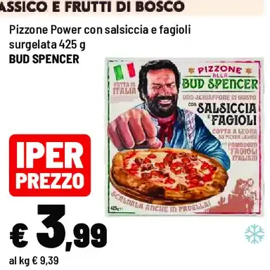 Pizzone Power con salsiccia e fagioli surgelata
