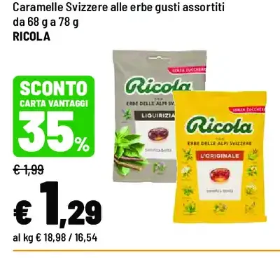 Caramelle svizzere alle erbe