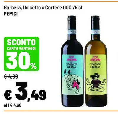 Barbera, Dolcetto o Cortese