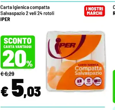 Carta igienica compatta