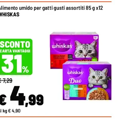 Alimento umido per gatti Whiskas gusti assortiti