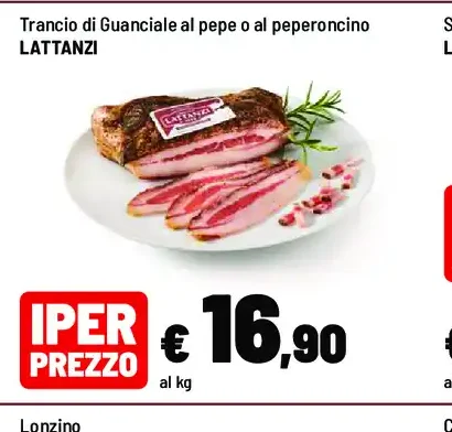 Trancio di guanciale al pepe o al peperoncino