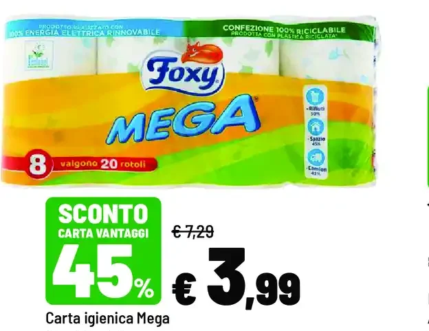 Carta igienica Mega