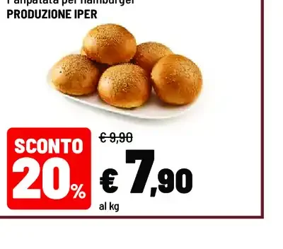 Panpatata per hamburger