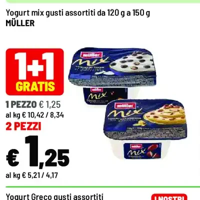Yogurt mix gusti assortiti