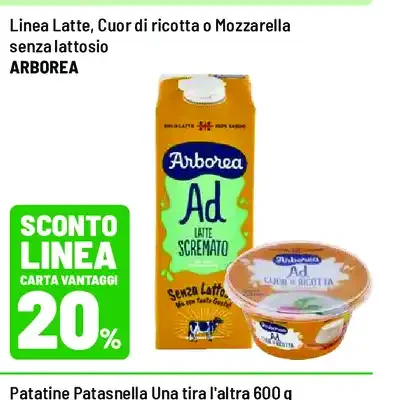 Latte, cuor di ricotta o mozzarella senza lattosio
