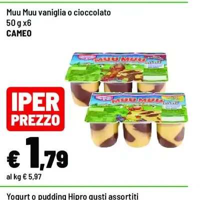 Muu Muu vaniglia o cioccolato