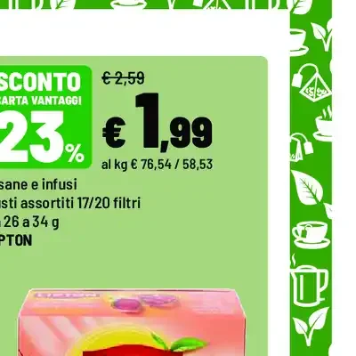 Tisane e infusi assortiti