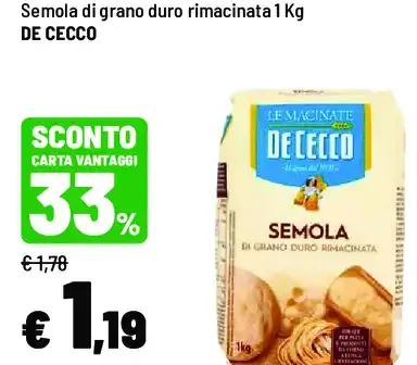 Semola di grano duro rimacinata