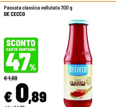 Passata classica vellutata
