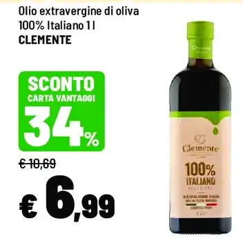 Olio extravergine di oliva 100% italiano