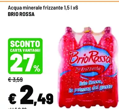 Acqua minerale frizzante