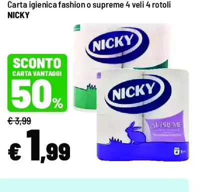 Carta igienica Nicky