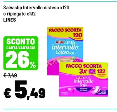 Salvaslip Intervallo