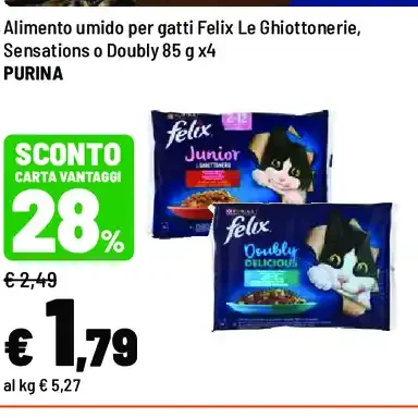Alimento umido per gatti Felix Le Ghiottonerie