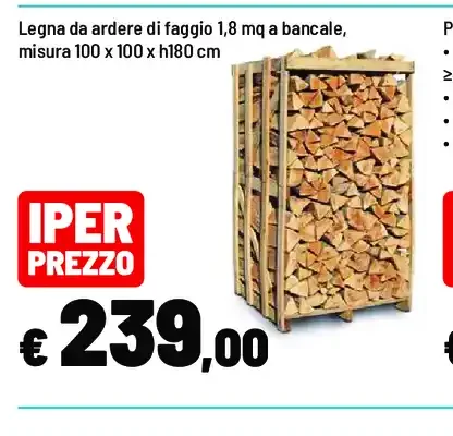 Legna da ardere di faggio