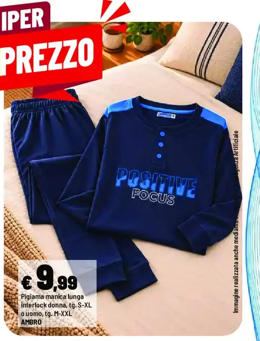 Pigiama manica lunga donna o uomo