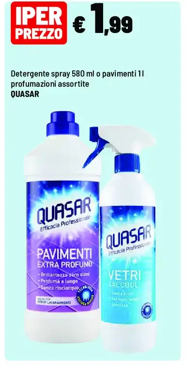 Detergente spray o pavimenti Quasar