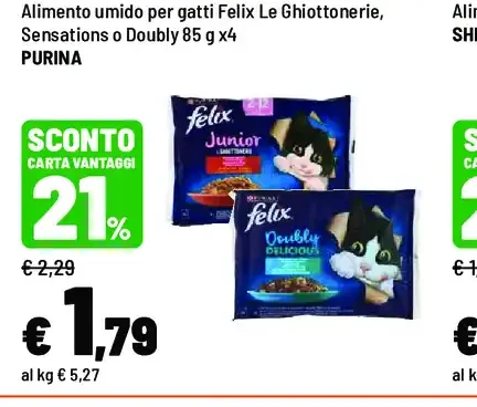 Alimento umido per gatti Felix Le Ghiottonerie