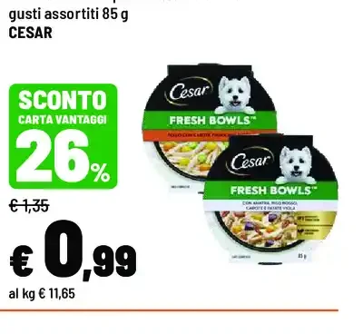 Alimento umido per cani Cesar Fresh Bowls