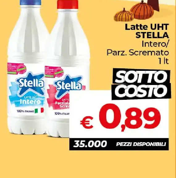 Latte UHT Stella intero/parzialmente scremato 1 l
