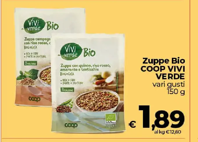 Zuppe bio Coop Vivi Verde