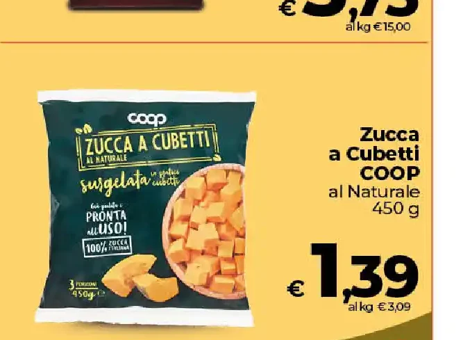 Zucca a cubetti Coop