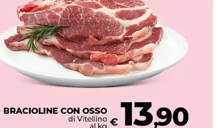 Bracioline con osso di vitellino