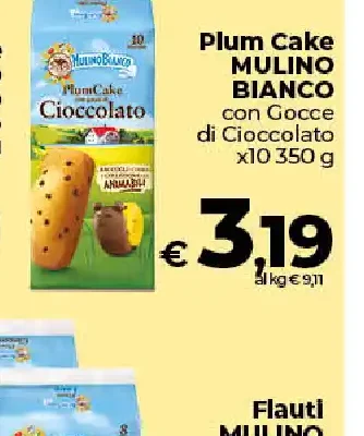 Plum Cake con Gocce di Cioccolato Mulino Bianco
