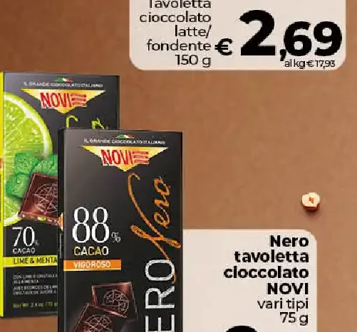 Nero tavoletta cioccolato