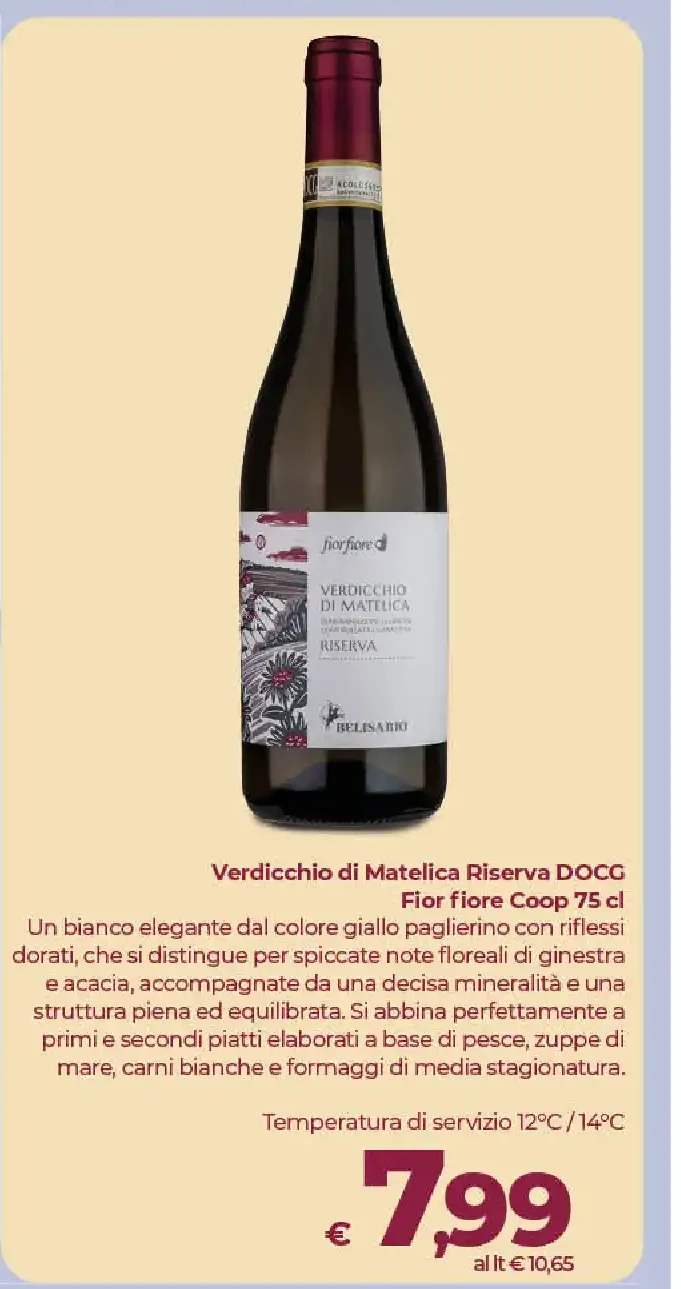 Verdicchio di Matelica Riserva DOCG Fior Fiore Coop
