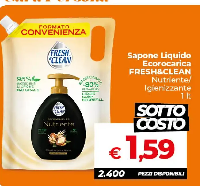 Sapone liquido Fresh&Clean