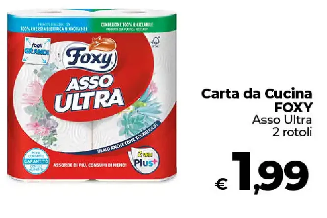 Carta da cucina Foxy Asso Ultra