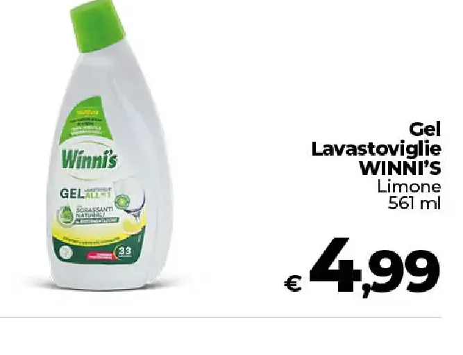 Gel lavastoviglie Winnis